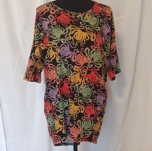 LulaRoe Irma Tunic - Octopus Print, Size Med NWOT